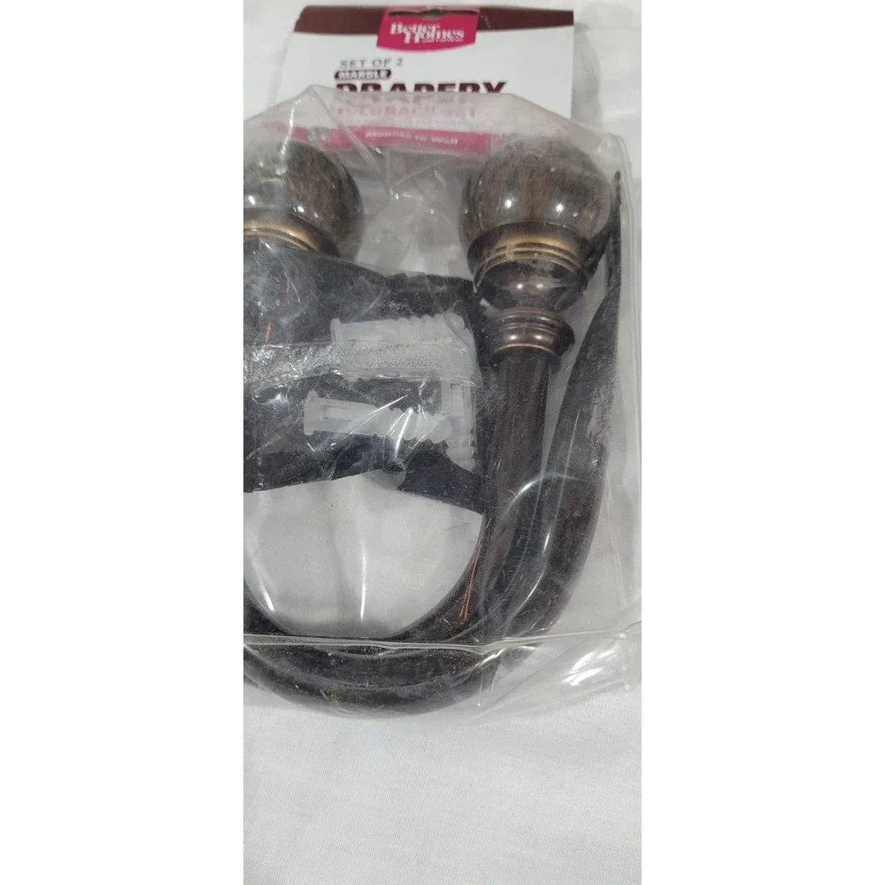 Home Decorators Marble Hook Curtain Holdback (Set of 2)